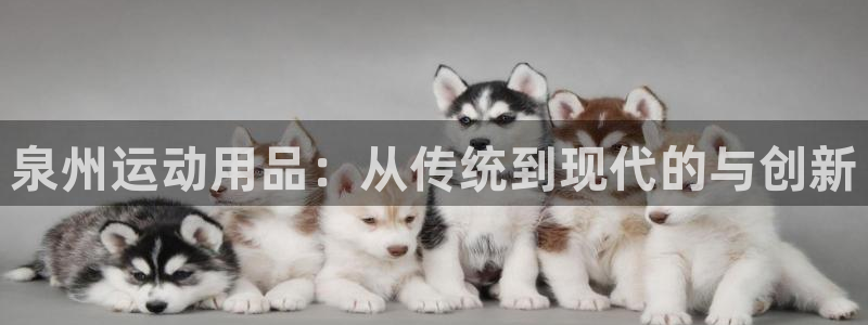 意昂5(KGAME)集团官网网址：泉州运动用品：从传统到现代